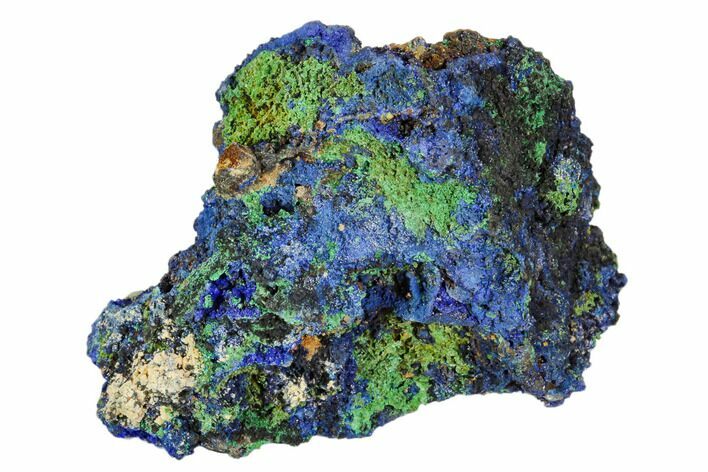 Sparkling Azurite and Malachite Crystal Cluster - Morocco #104376